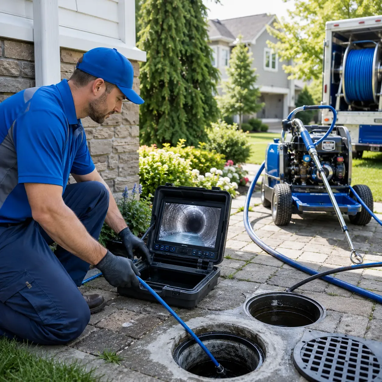 Outdoor drain cleaning professionals serving Hamden, OH