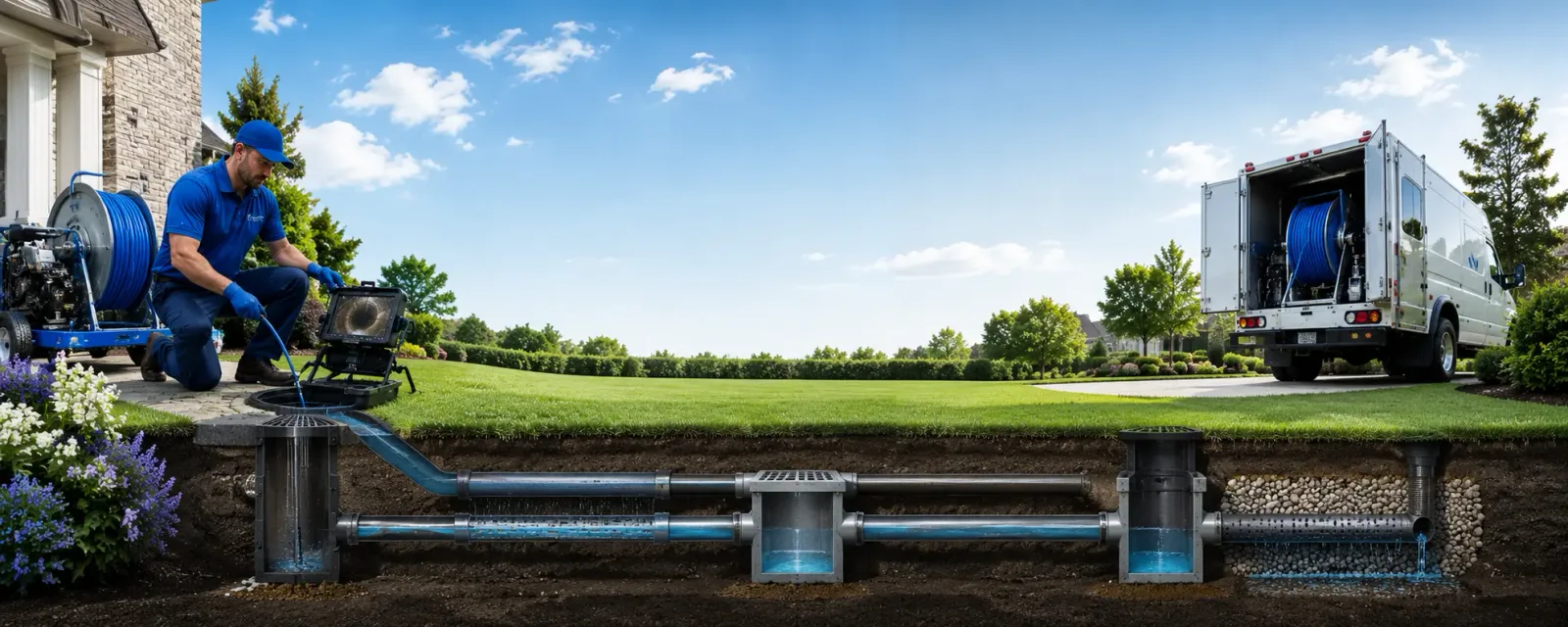 Outdoor drain cleaning information for Hamden, OH